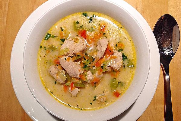 Spicy Chicken and Coconut Soup