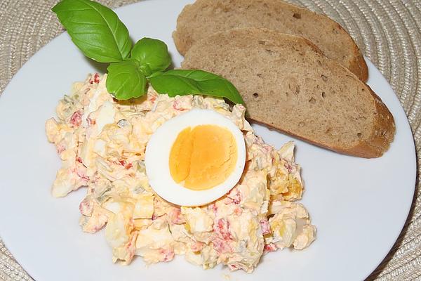 Spicy Egg Salad with Creme Fraiche
