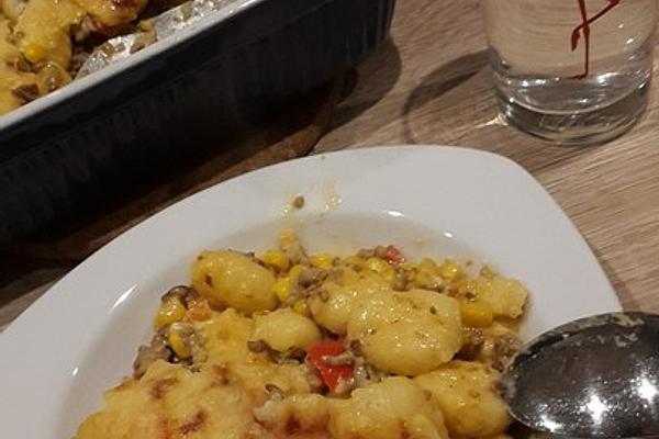 Spicy Gnocchi and Mince Casserole
