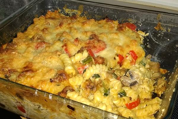 Spicy Minced Pasta Bake