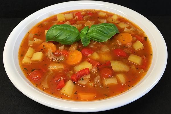 Spicy Red Vegetable Soup