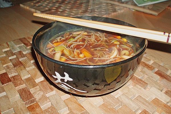 Spicy Soup with Corn and Glass Noodles