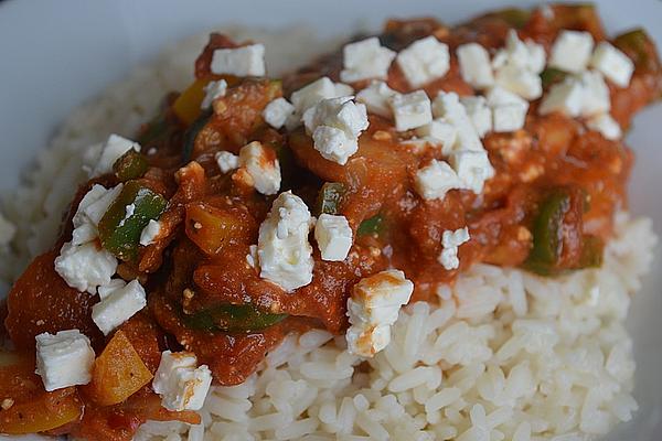 Spicy Stir-fried Vegetables with Rice