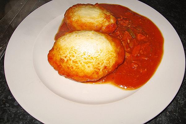 Spicy Tomato Sauce with Dumplings