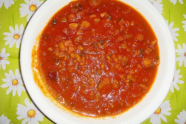 Spicy Tomato Soup with White Beans