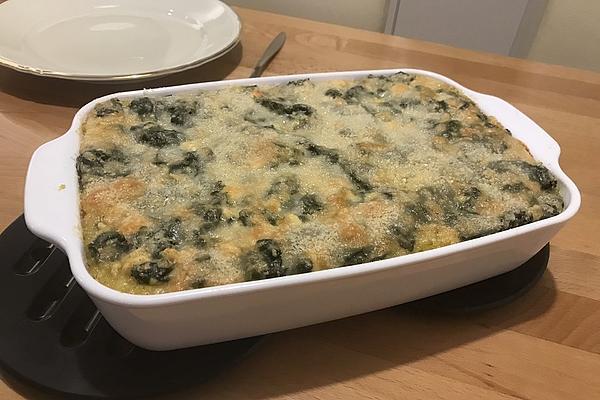 Spinach and Polenta Bake with Feta