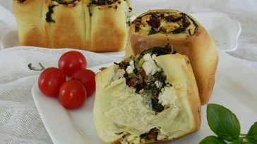 Herbal Cake with Feta and Spinach