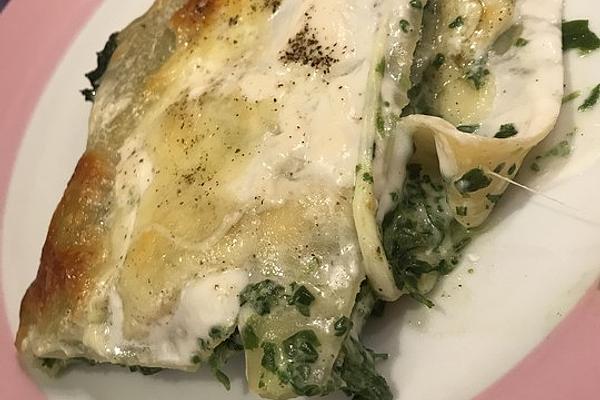 Spinach Lasagna with Mozzarella