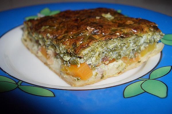 Spinach Quiche with Low-fat Quark