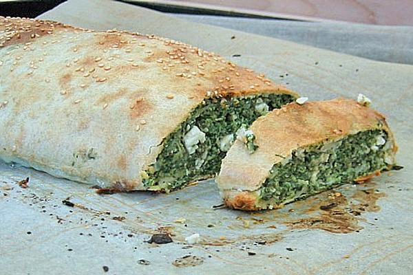 Spinach Strudel with Sheep Cheese