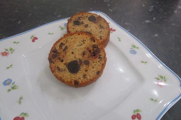 Sponge Mixture with Cherries in Glass