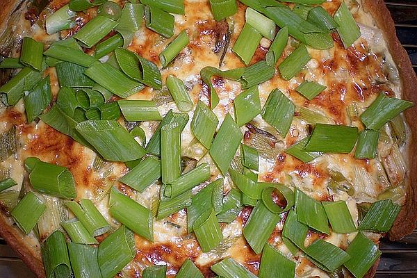 Spring Onion Cake with Wiener Sausages
