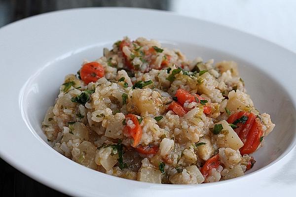 Spring Rice with Turkey Strips