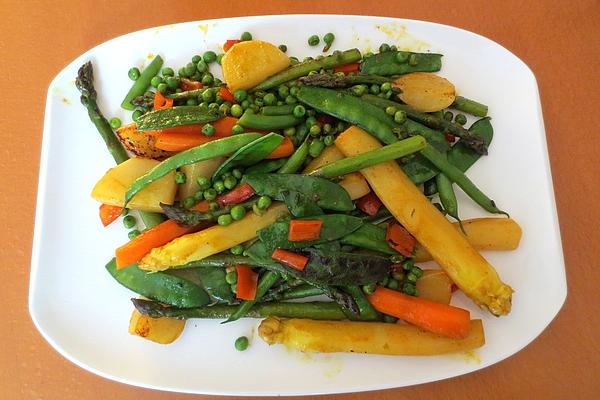 Spring Vegetables, Mixed and Glazed
