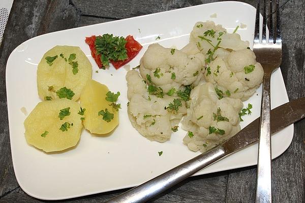Steamed Cauliflower with Parmesan À La Didi