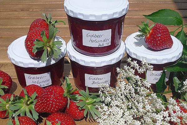 Strawberry – Elderflower Syrup – Jam