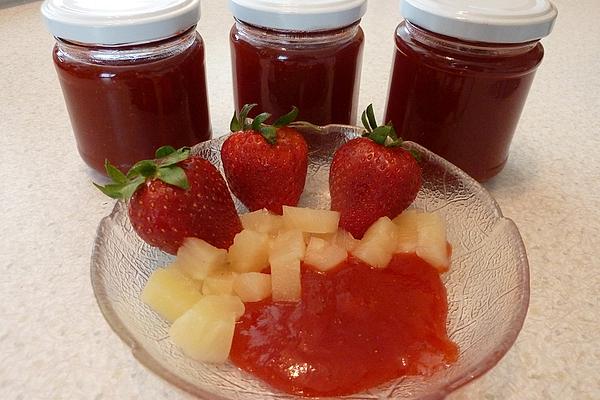 Strawberry Jam with Pineapple