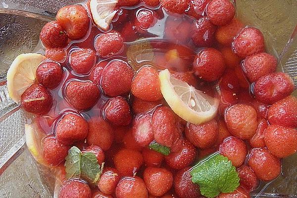 Strawberry Punch with Lemon Balm