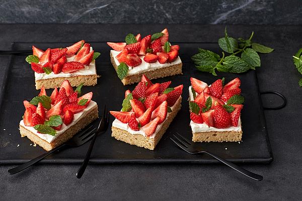 Strawberry Sheet Cake with Cream Cheese Frosting