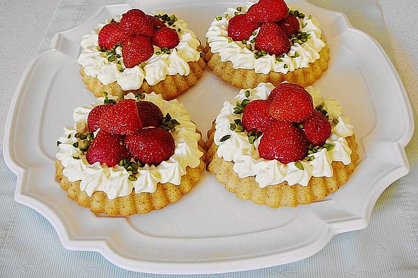 Strawberry Tart with Marzipan and Amaretto Cream