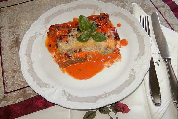 Stuffed Cannelloni in Creamy Tomato Sauce