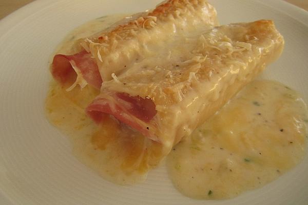 Stuffed Cannelloni with Ham Cheese