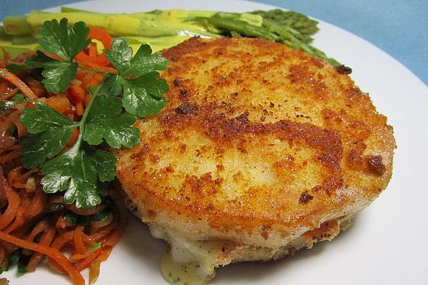 Stuffed Celery Schnitzel with Munster Cheese