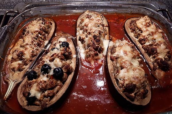 Stuffed Eggplant Boats