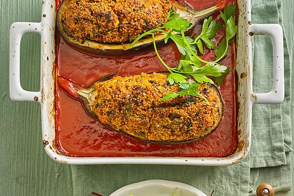 Stuffed Eggplant with Couscous