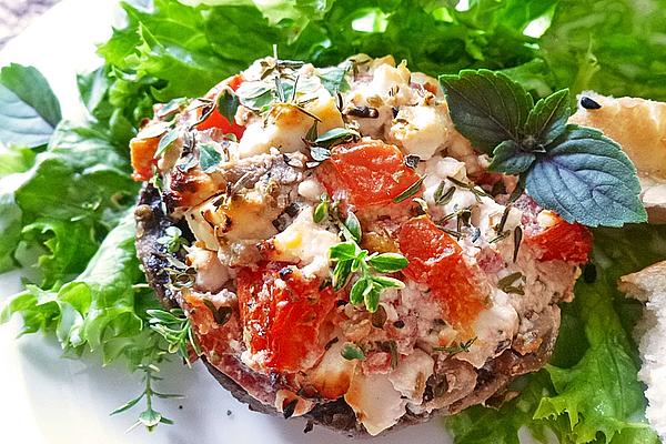 Stuffed Giant Mushrooms for Grilling