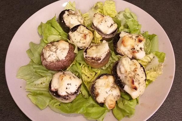 Stuffed Mushrooms with Goat Cheese and Honey