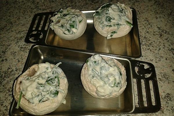 Stuffed Mushrooms with Spinach Cream Cheese