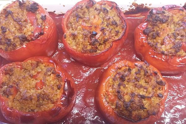 Stuffed Peppers with Bulgur and Minced Meat