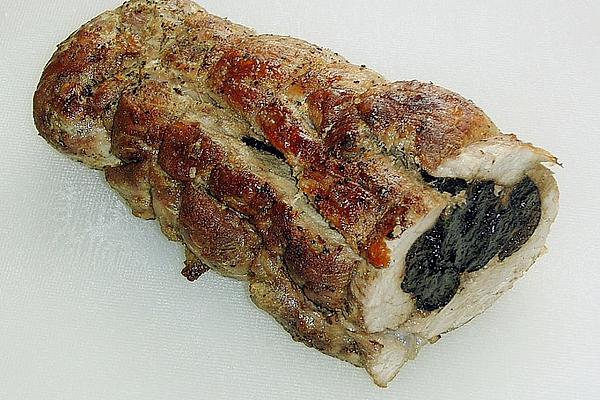 Stuffed Pork Tenderloin with Plum Sauce