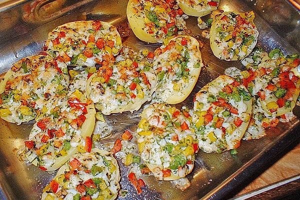 Stuffed Potatoes with Butter Cheese