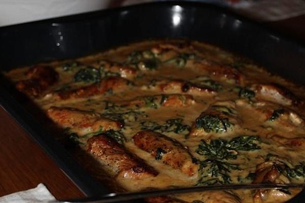 Stuffed Schnitzel in Gorgonzola Sauce