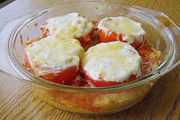 Stuffed Tomatoes on Amaranth