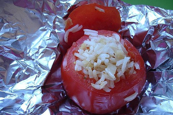 Stuffed Tomatoes with Rice and Almonds