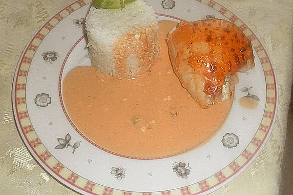 Stuffed Turkey Breast in Creamy Paprika Sauce