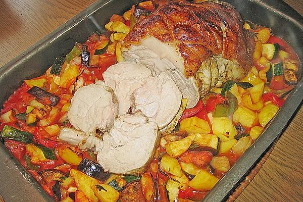 Suckling Pig – Roast Roast on Ratatouille