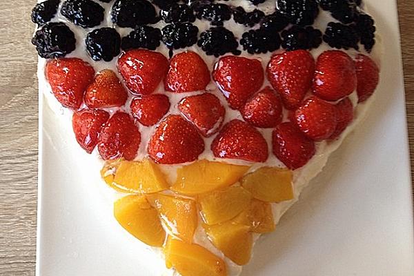Summer Fruit Tart with Pudding