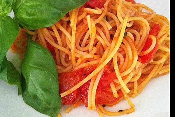 Summer Spaghetti with Tomatoes