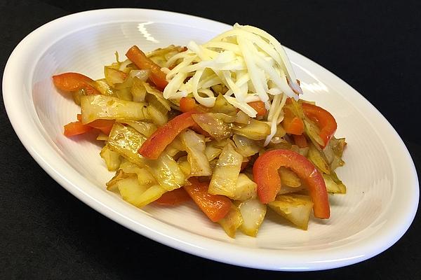 Super Fast White Cabbage – Paprika – Pan