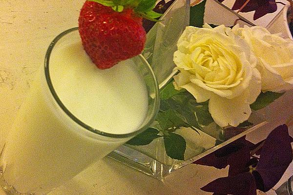 Sweet Ayran Shake with Rose Water