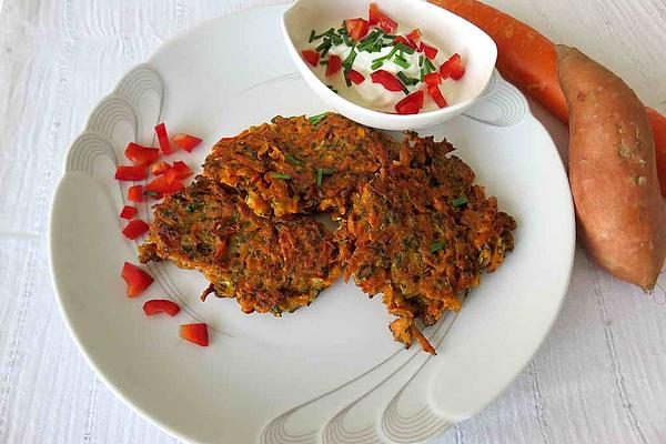 Sweet Potato and Carrot Pancakes