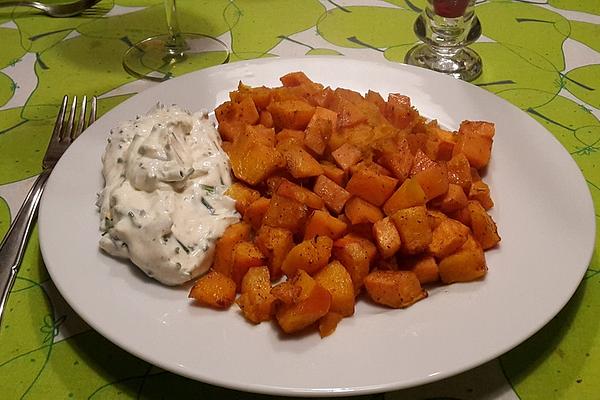 Sweet Potato and Pumpkin Tray with Herb Quark