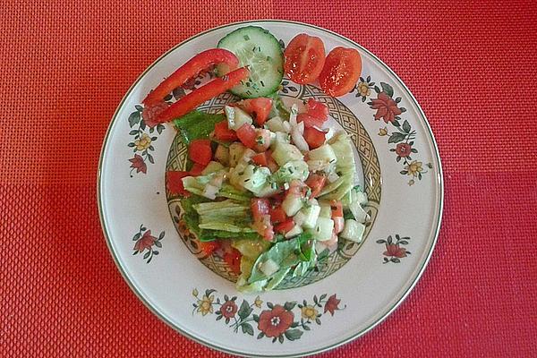 Syrian Cucumber and Tomato Salad