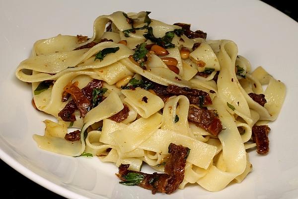 Tagliatelle with Dried Tomatoes