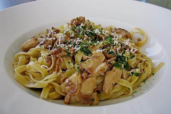 Tagliatelle with Fresh Porcini Mushrooms