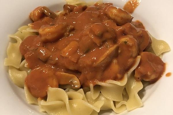 Tagliatelle with Shrimp and Mushrooms